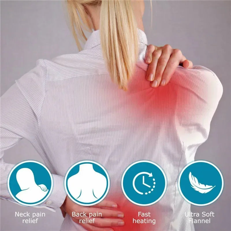 CozyRelief™ Deep-Pressure Relief Wrap: Heated Weighted Therapy for Neck & Shoulders
