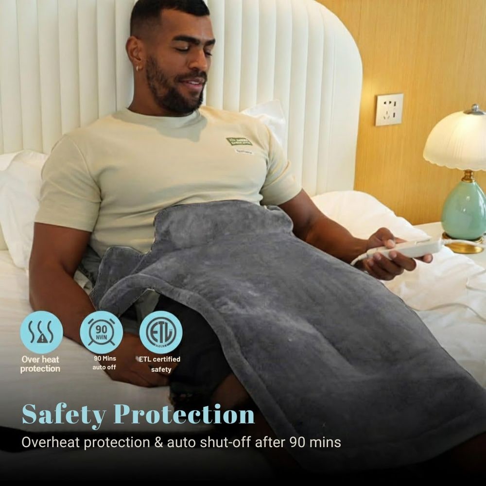 CozyRelief™ Deep-Pressure Relief Wrap: Heated Weighted Therapy for Neck & Shoulders