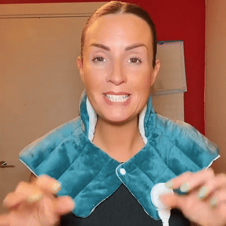 CozyRelief™ Deep-Pressure Relief Wrap: Heated Weighted Therapy for Neck & Shoulders